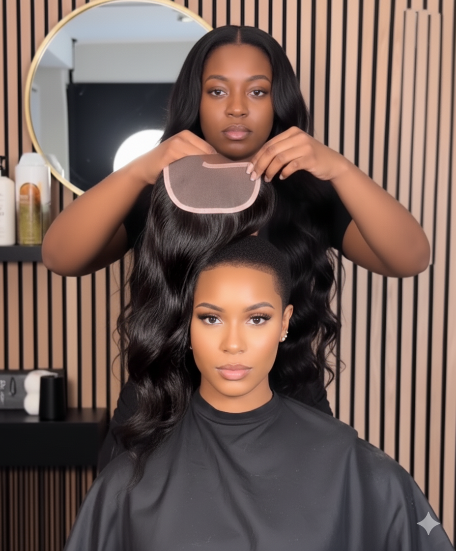 Pose de tissage fermé avec closure